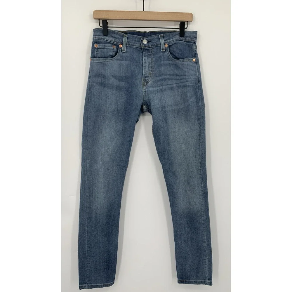 Levis 512 Jeans Mens 29x32 Blue Slim‎ Fit Tapered Leg Light Wash Denim Pants